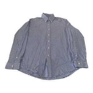Ralph Lauren Mens Dress Shirt Large Check Multicolor LS Classic Fit RN 41381